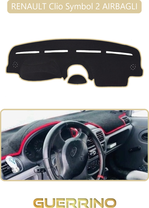 Renault Clio Symbol 2 Aırbaglıtorpido Koruma Halısı Bej Kenar