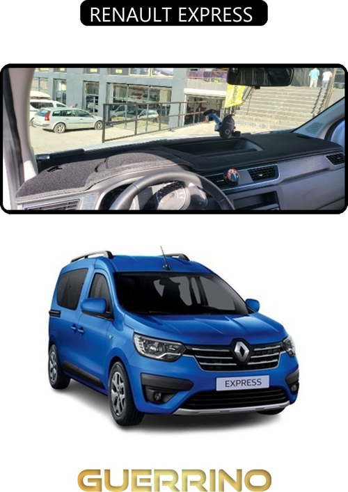 Renault Express Torpido Koruma Halısı Siyah Kenar