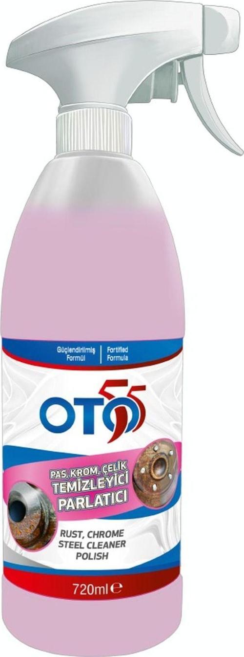 Oto55 Pas, Krom, Çelik Temizleyici Ve Parlatıcı 720 Ml