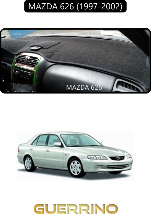 Mazda 626 1997-2002Torpido Koruma Halısı Siyah Kenar