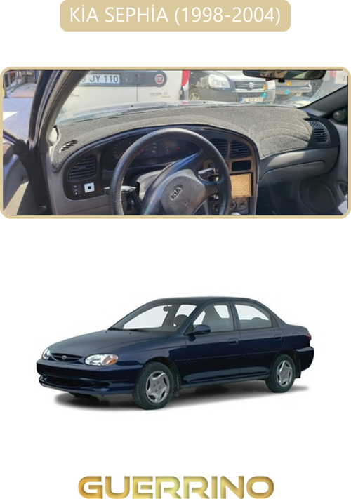Kia Sephia 1998-2004Torpido Koruma Halısı Bej Kenar