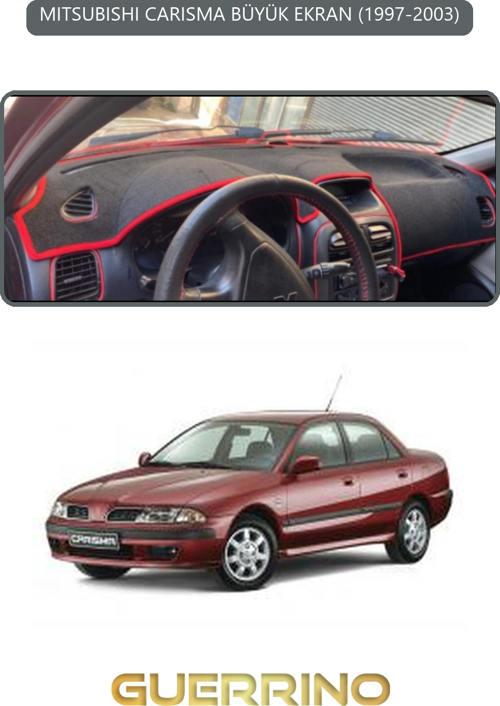 Mıtsubıshı Carısma Büyük Ekran 1997-2003Torpido Koruma Halısı Gri Kenar