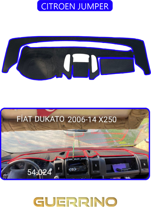Cıtroen Jumpertorpido Koruma Halısı Mavi Kenar