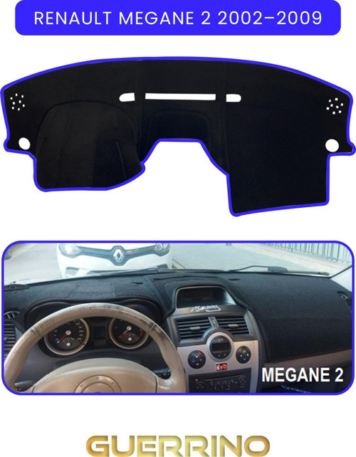 Renault Megane 2 (2002–2009)Torpido Koruma Halısı Mavi Kenar