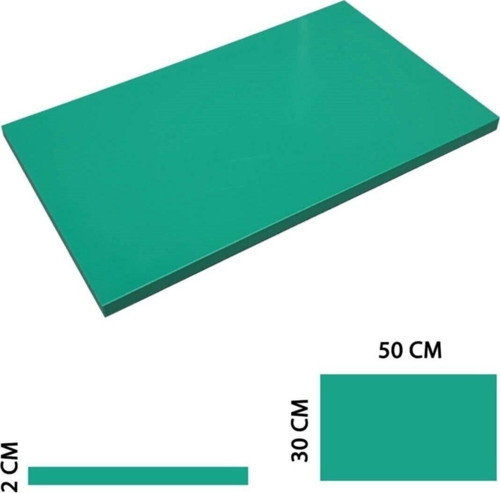 Profesyonel Yeşil Polietilen Kesme Tahtası 30X50X2 Cm