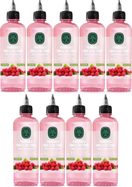 Saç Toniği 500Ml Frambuazlı Sirkeli (9 Lu Set)