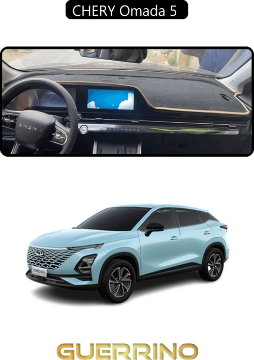 Chery Omada 5 Torpido Koruma Halısı Siyah Kenar