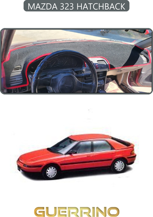 Mazda 323 Hatchbacktorpido Koruma Halısı Gri Kenar