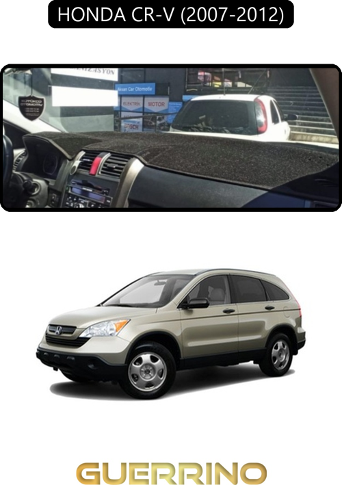 Honda Cr-V 2007-2012Torpido Koruma Halısı Siyah Kenar
