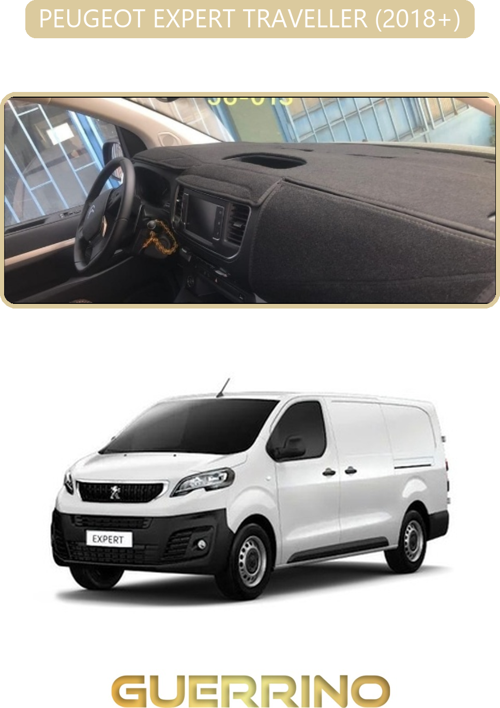 Peugeot Expert Traveller 2018+Torpido Koruma Halısı Bej Kenar