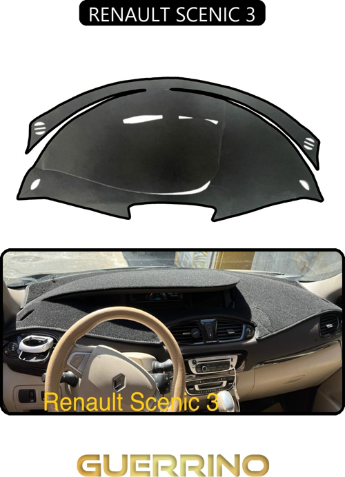 Renault Scenıc 3Torpido Koruma Halısı Siyah Kenar