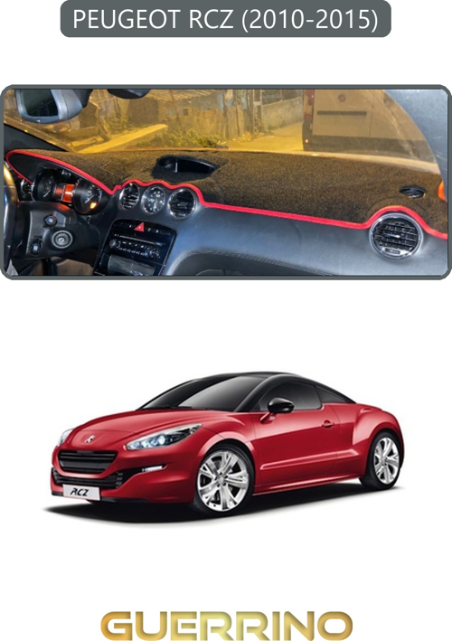 Peugeot Rcz 2010 - 2015Torpido Koruma Halısı Gri Kenar