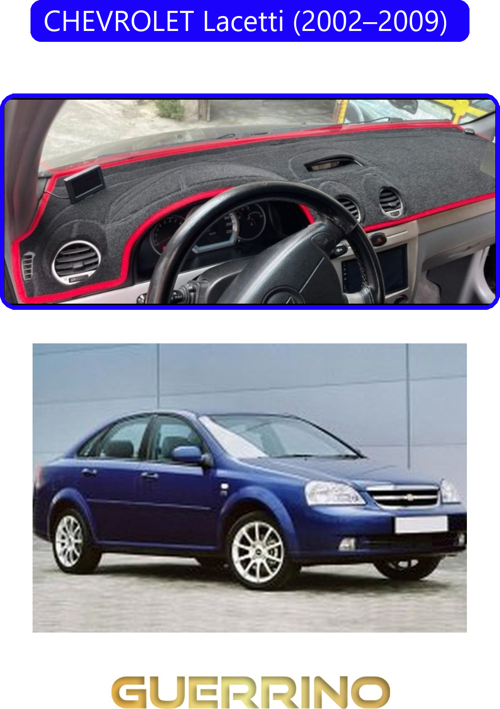 Chevrolet Lacetti (2002–2009) Torpido Koruma Halısı Mavi Kenar