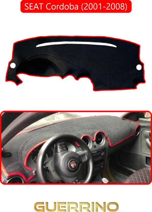 Seat Cordoba (2001-2008)Torpido Koruma Halısı Kırmızı Kenar