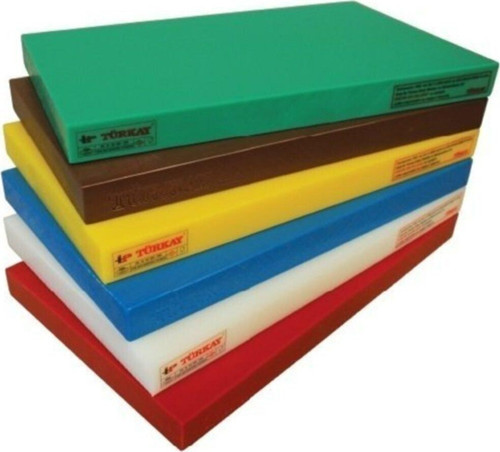 Polietilen Kesim Tahtası Et Sebze Meyve Kesme Karışık Renkli 40X30X4 Cm 1 Adet