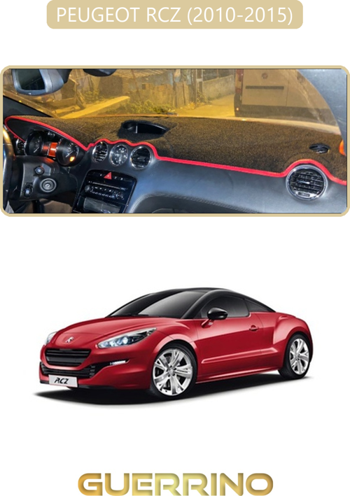 Peugeot Rcz 2010 - 2015Torpido Koruma Halısı Bej Kenar