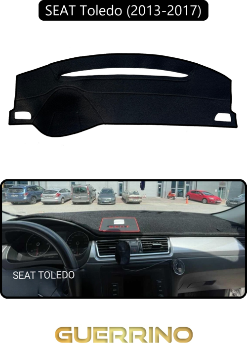 Seat Toledo (2013-2017)Torpido Koruma Halısı Siyah Kenar