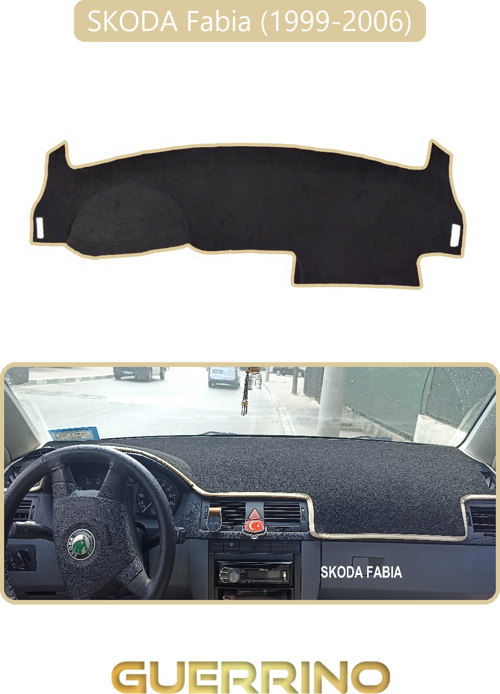 Skoda Fabia (1999-2006)Torpido Koruma Halısı Bej Kenar
