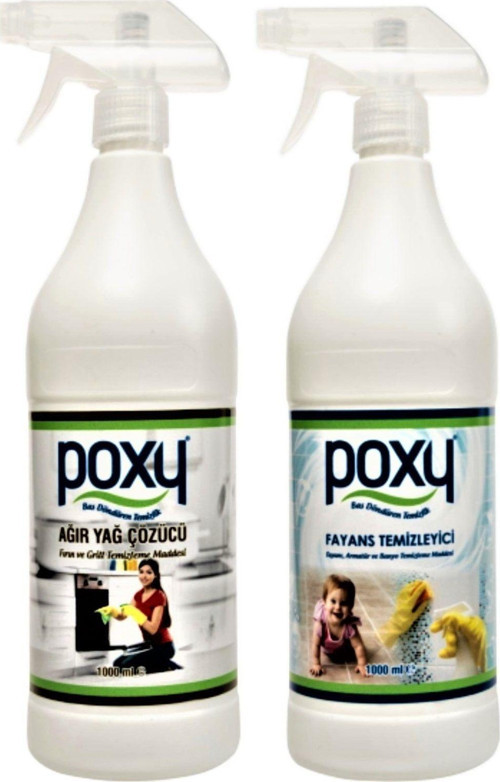 Fayans Ve Banyo 1000 Ml + Ağır Yağ Çözücü 1000 Ml Set