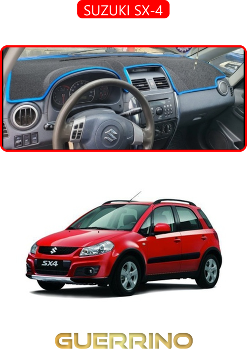 Suzukı Sx-4Torpido Koruma Halısı Kırmızı Kenar