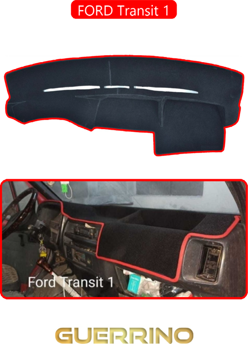 Ford Transit 1Torpido Koruma Halısı Kırmızı Kenar