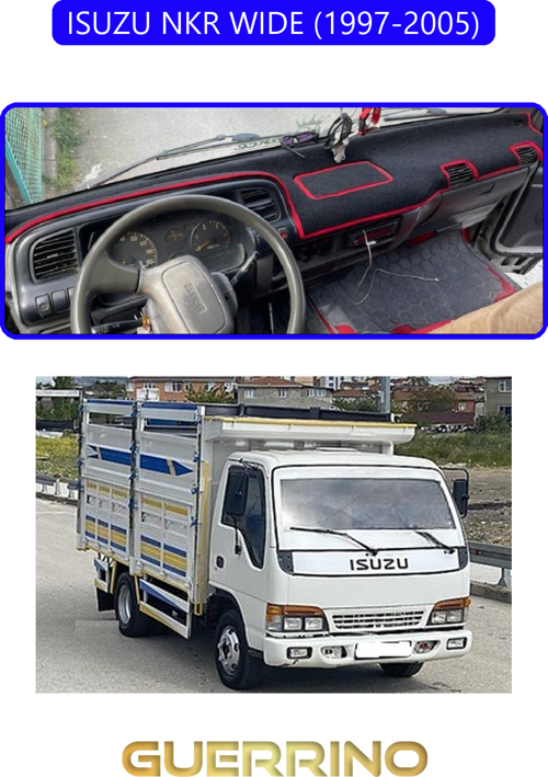 Isuzu Nkr Wıde 1997 - 2005Torpido Koruma Halısı Mavi Kenar