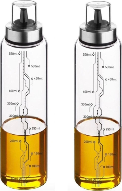 Cambu 2' Li 500Ml Borosilikat Damlatmaz Cam Yağlık , Yağdanlık