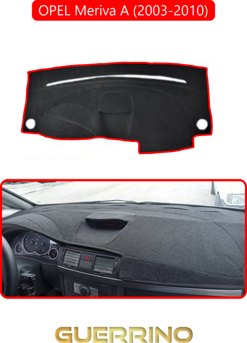 Opel Meriva A (2003-2010)Torpido Koruma Halısı Kırmızı Kenar