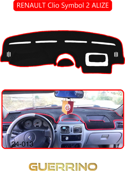 Renault Clio Symbol 2 Alızetorpido Koruma Halısı Kırmızı Kenar