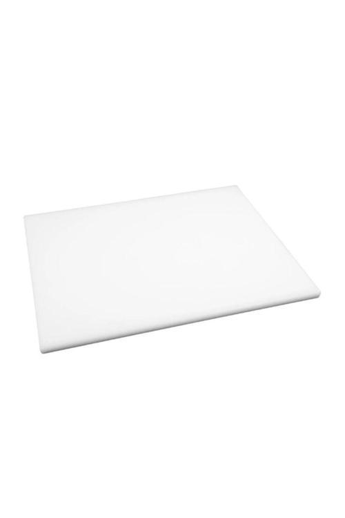 60X40X2 Cm Polietilen Kesme Tahtası Kesim Levhası Beyaz 4757