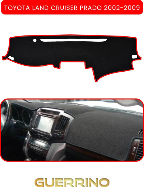 Toyota Land Cruıser Prado 2002-2009Torpido Koruma Halısı Kırmızı Kenar