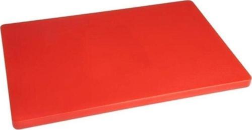50X30X4 Cm Polietilen Kesme Tahtası Kesim Levhası Kırmızı 4788