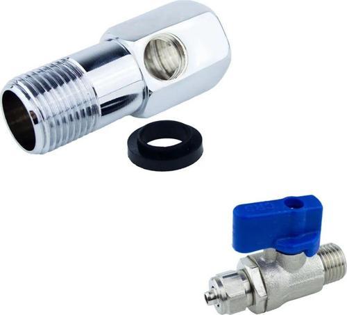 Su Arıtma Cihazı 1/2 Yarım Parmak Hat Alma Ve Küresel Vana 2'Li Set