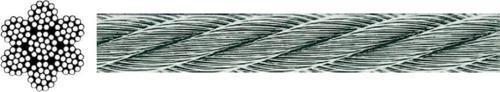 Krom 7x19 Yumuşak Çelik Halat  30mt-4mm