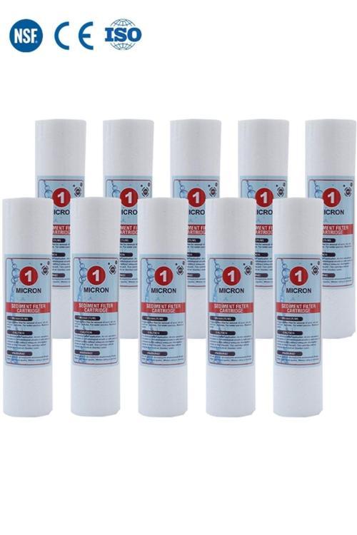 Açık Kasa Su Arıtma Cihazı 10 Inc 1 Mikron Sediment Spun Filtre ( 10 Adet )