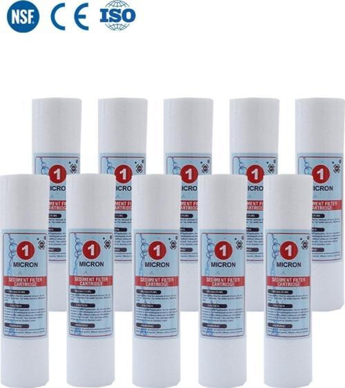 Açık Kasa Su Arıtma Cihazı 10 Inc 1 Mikron Sediment Spun Filtre ( 10 Adet )