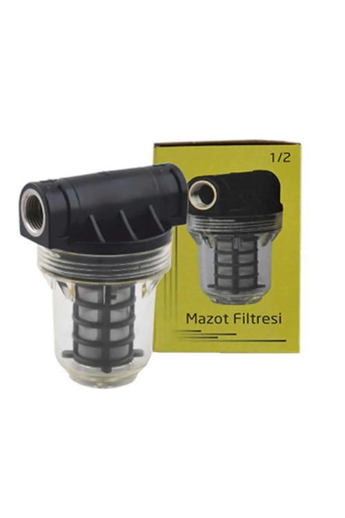 Yıkanabilir Paslanmaz Küçük Tip Mazot Süzme Filtresi 1/2"