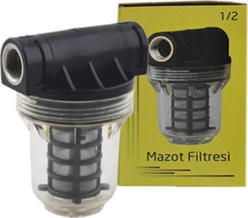 Yıkanabilir Paslanmaz Küçük Tip Mazot Süzme Filtresi 1/2"