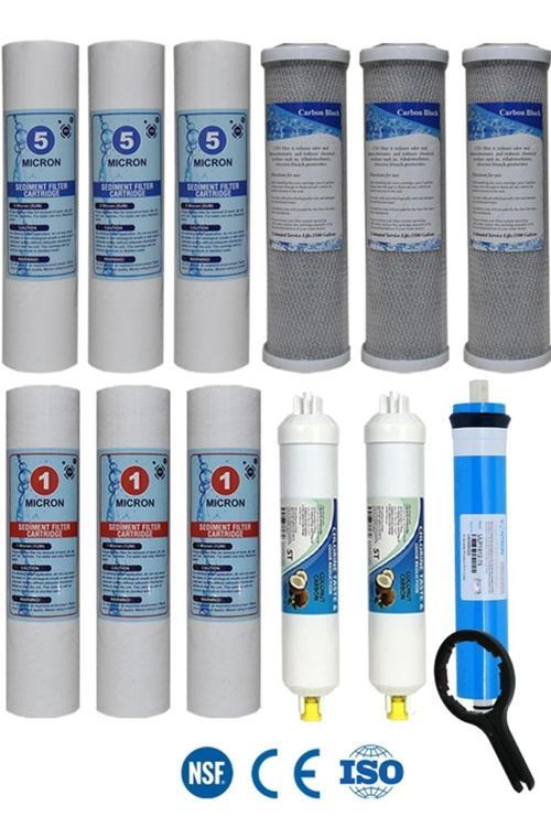 Açık Kasa Su Arıtma Cihazı Uyumlu Vontron Membranlı 5 Aşama Filtre Seti 10 Inc Avantaj Paket