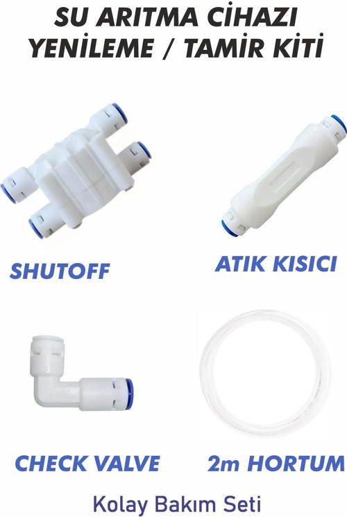 Su Arıtma Cihazı Yenileme Tamir Kiti Shutoff Chekvalf Atık Kısıcı