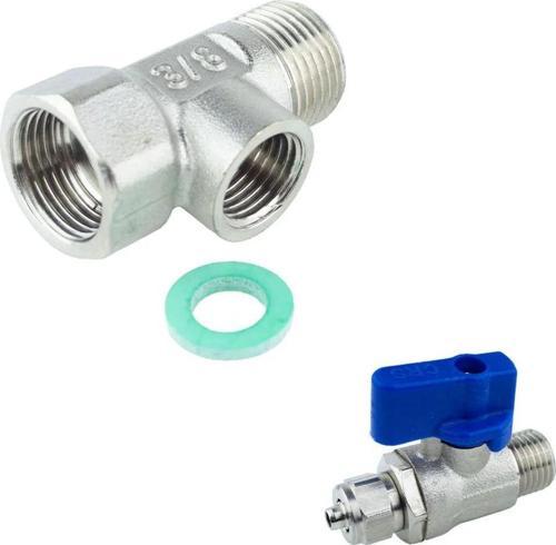 Su Arıtma Cihazı 3/8 (Taharet) Hat Alma Ve Küresel Vana 2'Li Set