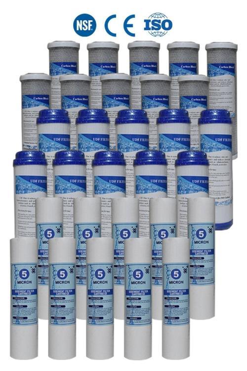 Açık Kasa Su Arıtma Cihazı Uyumlu Filtresi Çift Karbon 3 Aşama Avantaj Paket 10 Takım