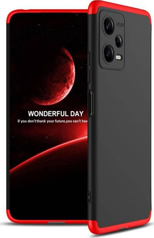 Redmi Note 12 5G Kılıf Ayzıt Premium 3 Parçalı Sert Premium Silikon Kapak