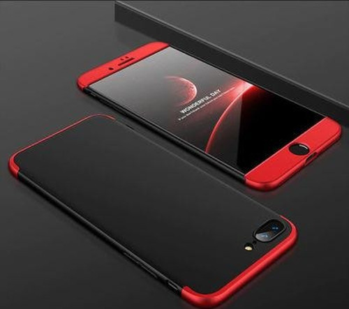İphone 8 Plus Kılıf Ayzıt Premium 3 Parçalı Sert Premium Silikon Kapak