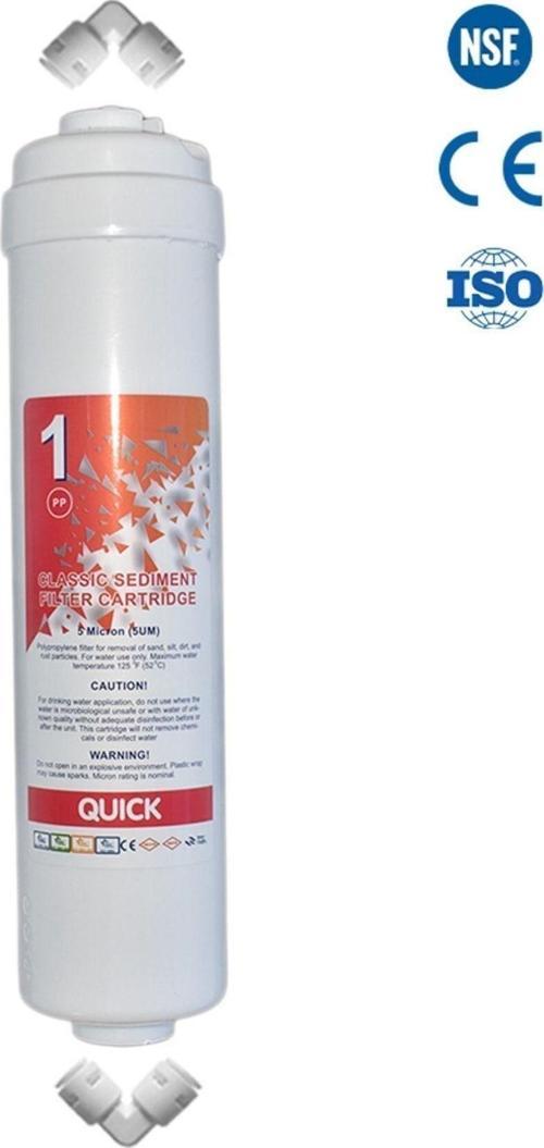 Kapalı Kasa 12 Inc Su Arıtma Cihazına Uyumlu Inline 1 Numara Sediment Filtre