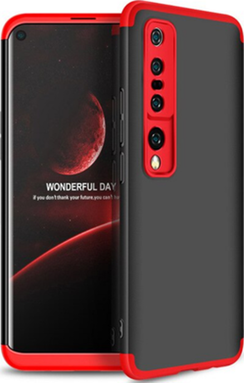 Xiaomi Mi 10 Pro Kılıf Ayzıt Premium 3 Parçalı Sert Premium Silikon Kapak