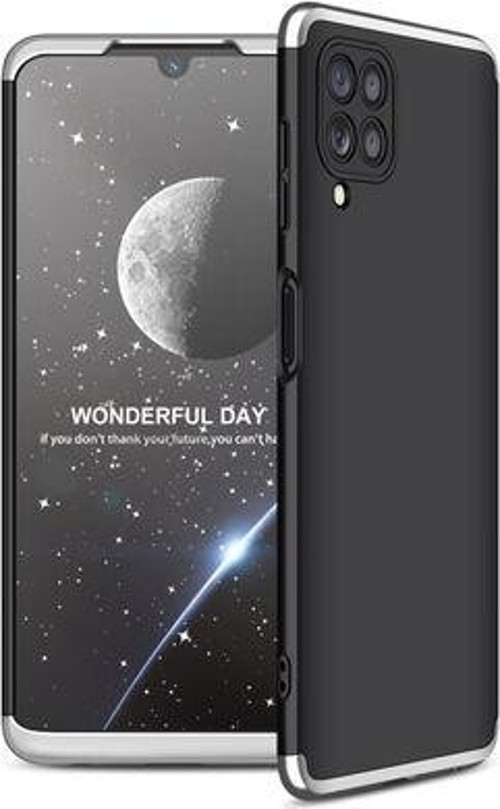 Samsung Galaxy A22 4G Kılıf Ayzıt Premium 3 Parçalı Sert Premium Silikon Kapak