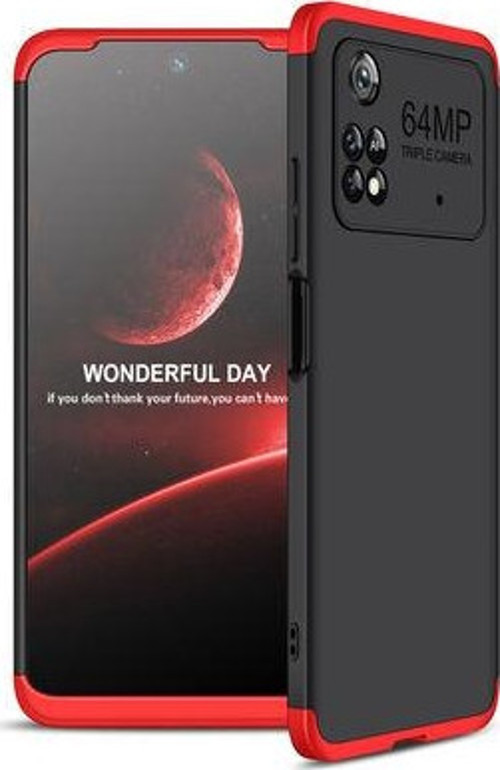 Poco M4 Pro 4G Kılıf Ayzıt Premium 3 Parçalı Sert Premium Silikon Kapak