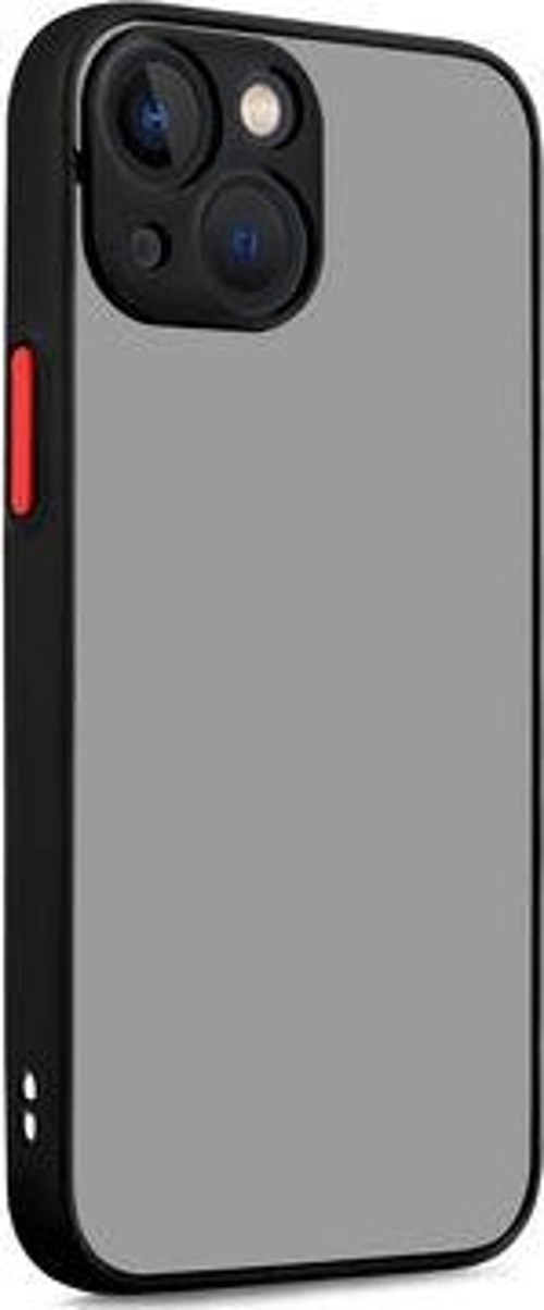 İphone 13 Kılıf Şeffaf Mat Yüzeyli Kenarları Renkli Fitkap Premium Silikon Kapak