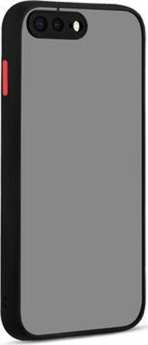İphone 8 Plus Kılıf Şeffaf Mat Yüzeyli Kenarları Renkli Fitkap Premium Silikon Kapak